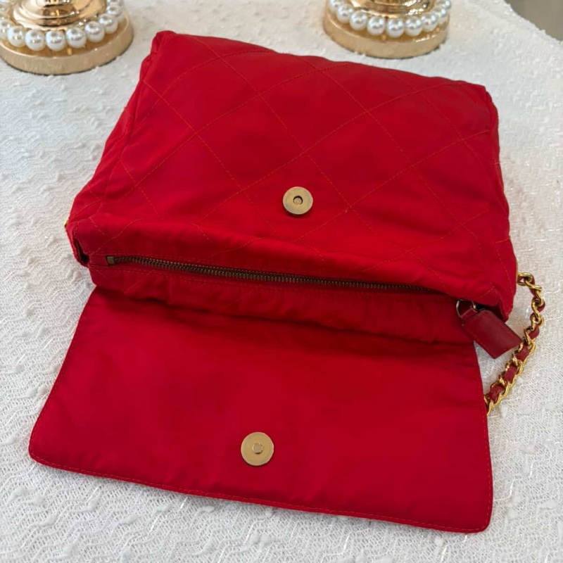 Prada 紅色 Nylon 尼龍 肩背包-14