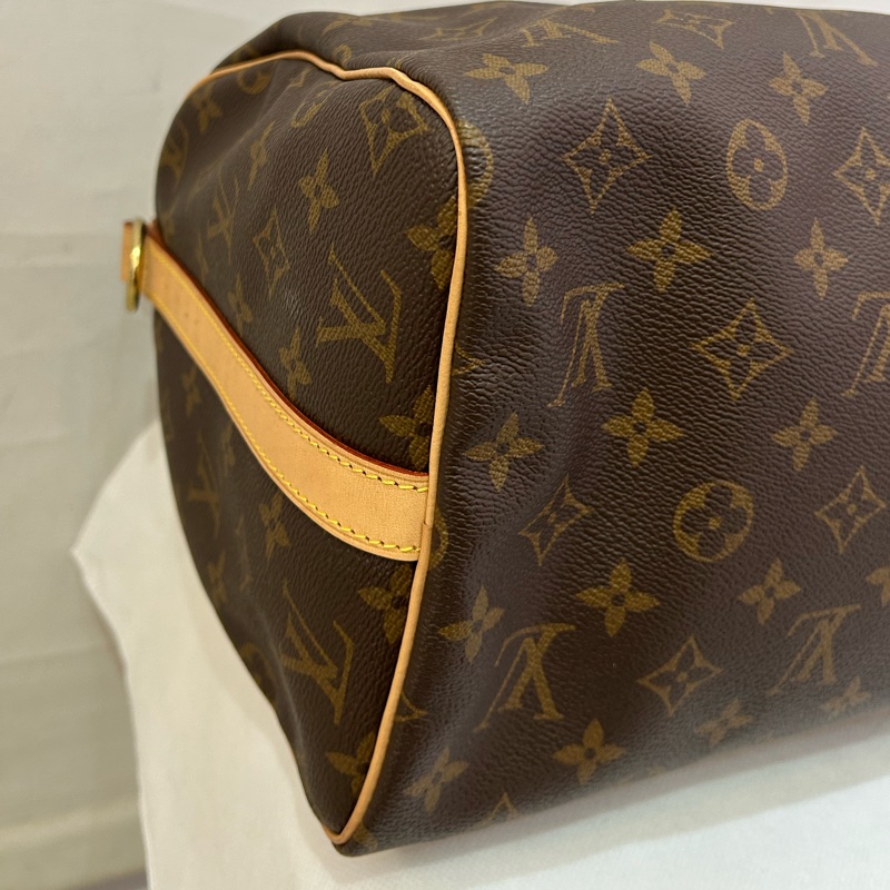 LV老花 speedy30cm二用包-5