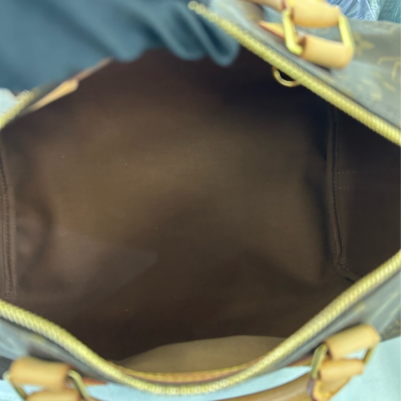 LV老花 speedy30cm二用包-7