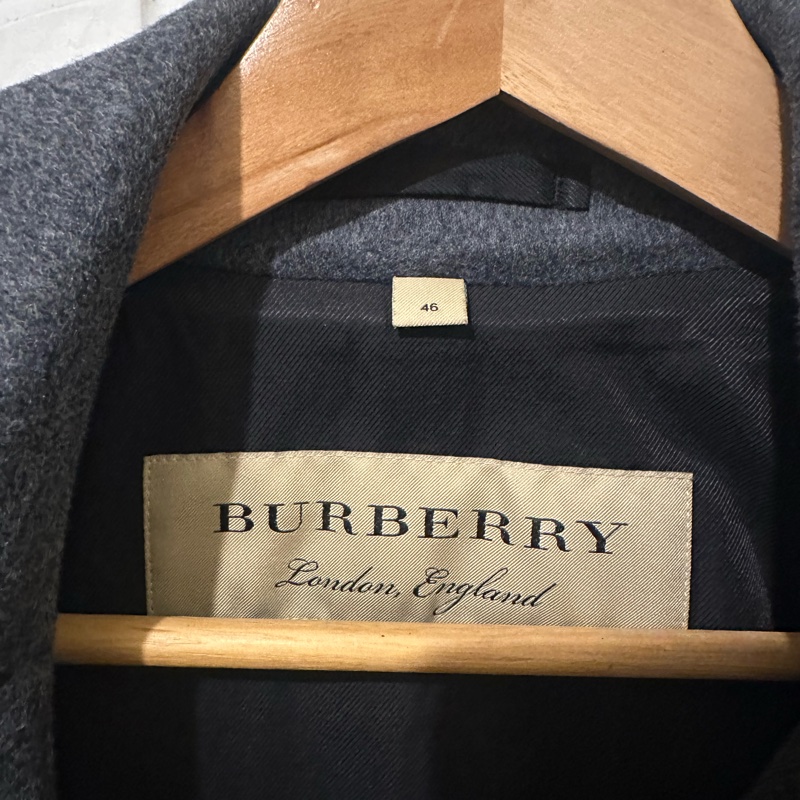 Burberry男灰色大衣-2