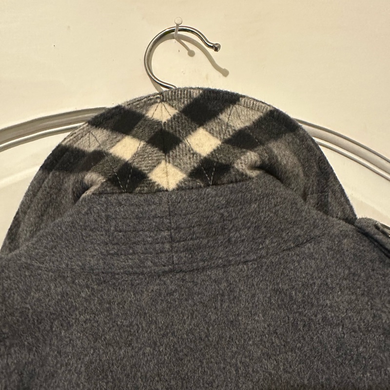 Burberry男灰色大衣-3