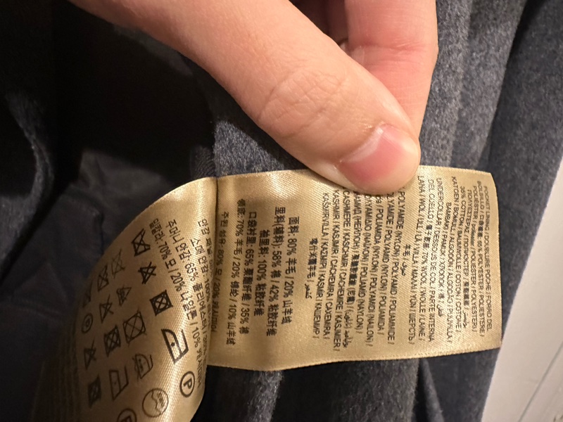 Burberry男灰色大衣-4