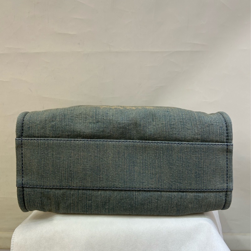 CHANEL仿舊藍灰單寧TOTE 中號-4