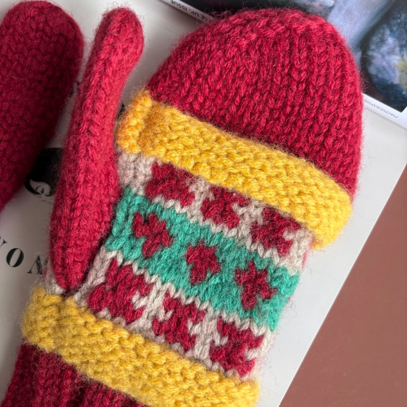 ::MONCLER:: 聖誕節風格 超可愛冬季手套 秋冬款-5