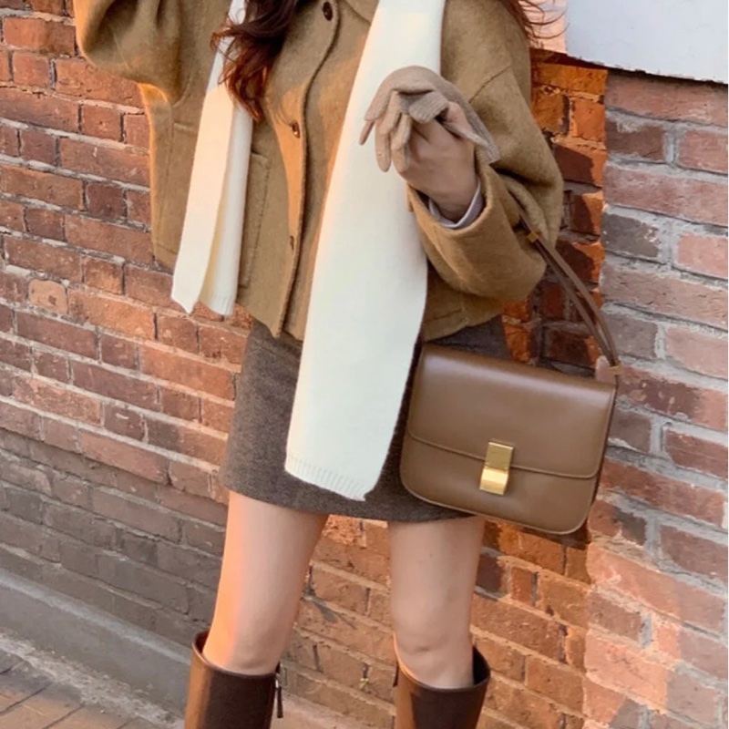 🈶購證❤️celine #焦糖色 #teen #box #豆腐包 中號-3