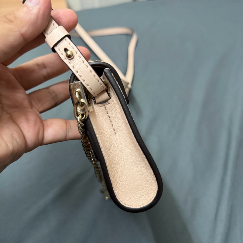 Chole Mini Woc 小牛皮拼接鏈條肩背包-2