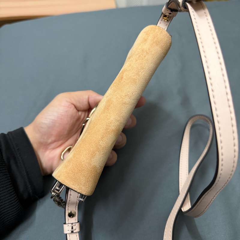 Chole Mini Woc 小牛皮拼接鏈條肩背包-5