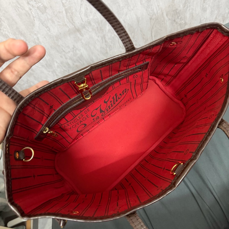 Lv Neverfull PM 小號 棋盤格托特包(N40600)-5
