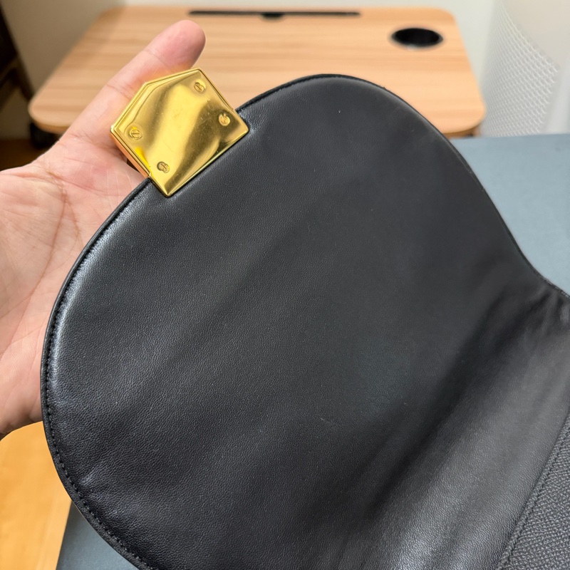 Celine中號Trotter馬鞍單肩包/斜背包-8