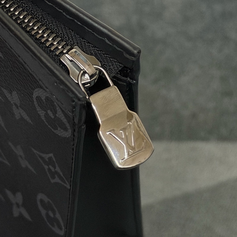 Lv 黑老花手拿包 （M61692）-6