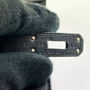 ＊奢華大道國際精品＊【H0388】HERMES黑色 SWIFT牛皮 KELLY CUT 銀釦手提/晚宴包-8