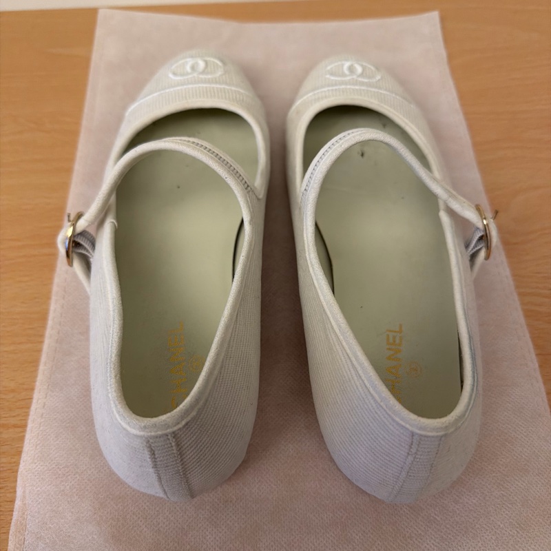 Chane|24S瑪麗珍平底小白鞋 尺吋38C-9