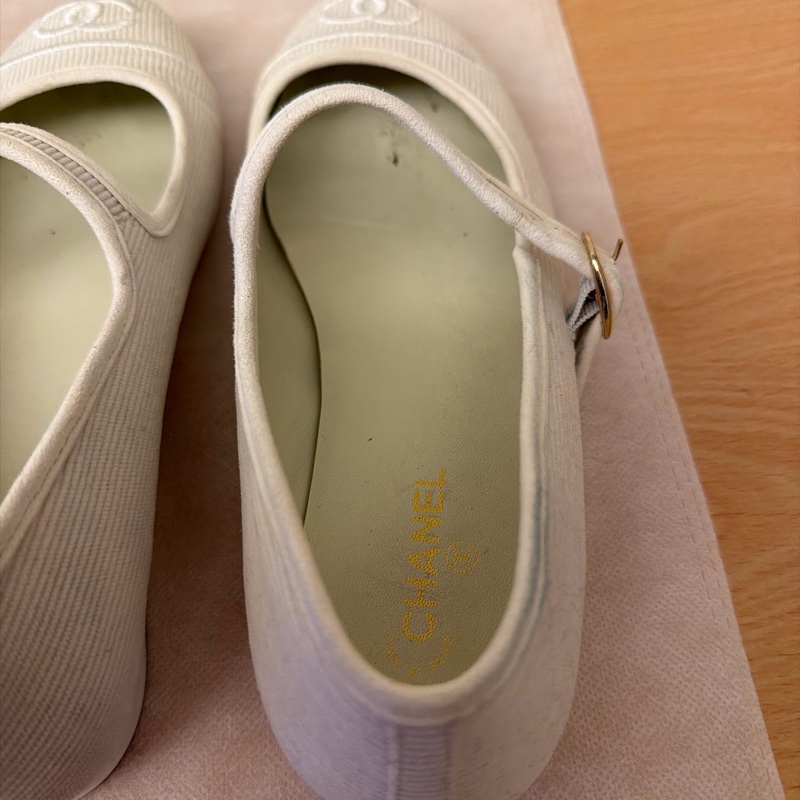 Chane|24S瑪麗珍平底小白鞋 尺吋38C-10