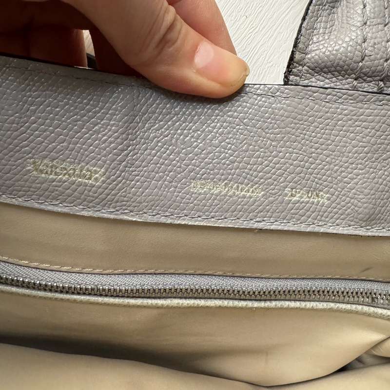 Valextra 灰色真皮包 腋下包 手提包 電腦包 意大利製-5