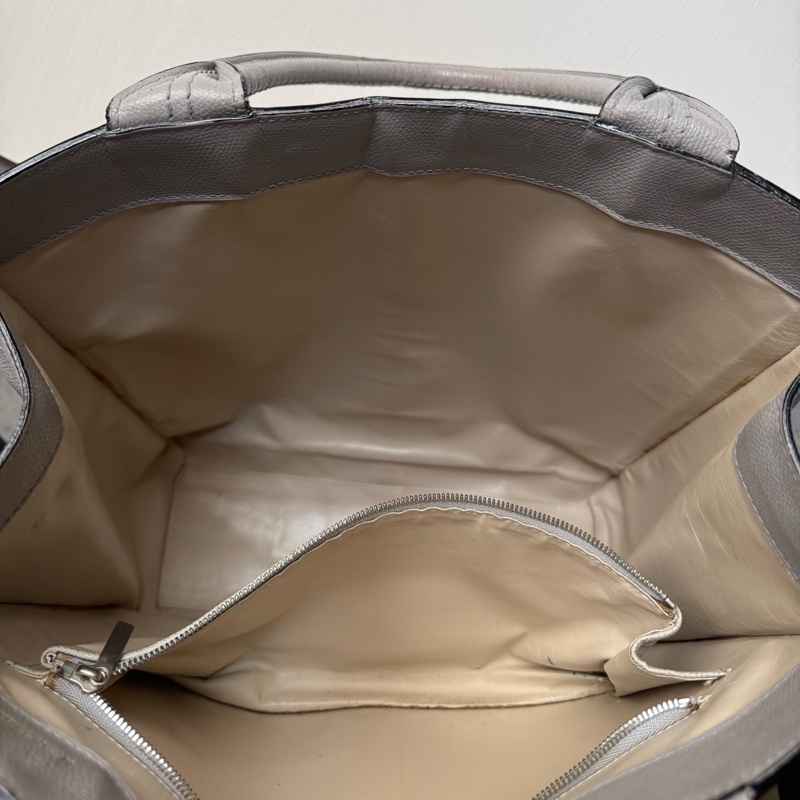 Valextra 灰色真皮包 腋下包 手提包 電腦包 意大利製-9