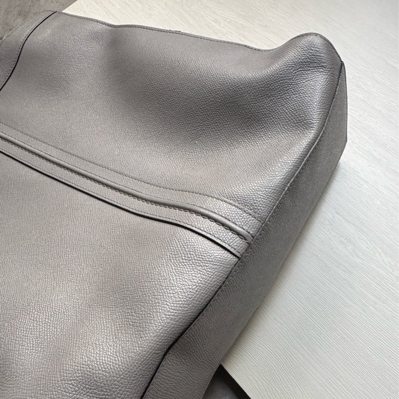 Valextra 灰色真皮包 腋下包 手提包 電腦包 意大利製-13