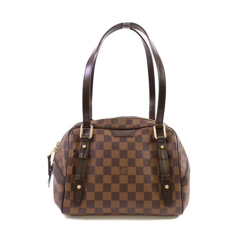 LOUIS VUITTON Damier Rivington PM金扣手挽袋-0