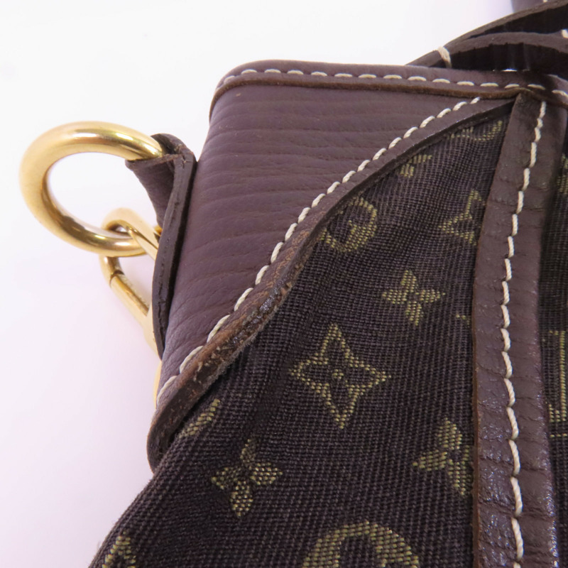 LOUIS VUITTON Monogram Mini Lin Angel Shoulder Bag金扣肩背袋-15