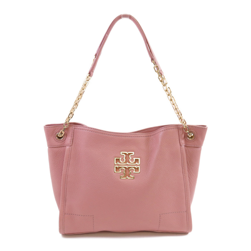 Tory Burch 牛皮皮革Chain Tote Bag金扣鏈帶肩背袋-0