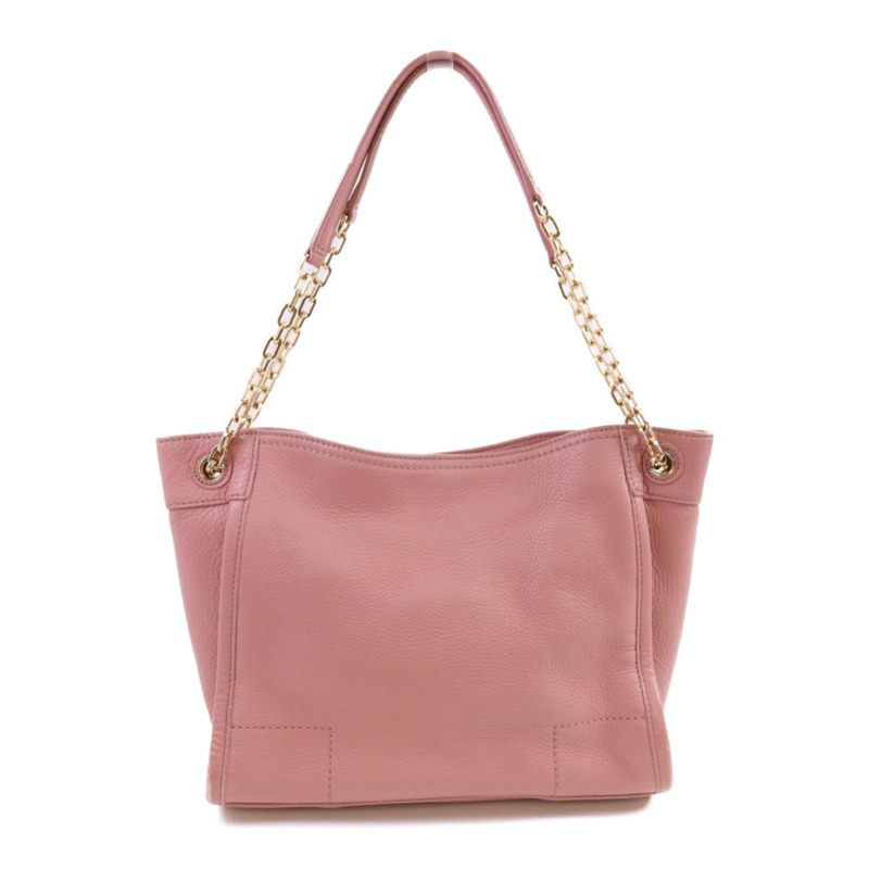 Tory Burch 牛皮皮革Chain Tote Bag金扣鏈帶肩背袋-1