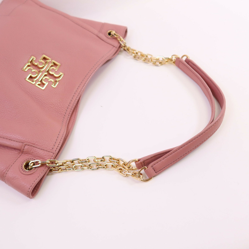 Tory Burch 牛皮皮革Chain Tote Bag金扣鏈帶肩背袋-4