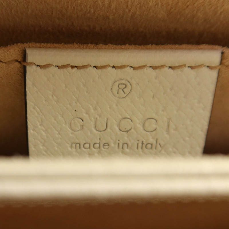 GUCCI 塗層帆布Ophidia GG Flora鏈帶肩背袋-11