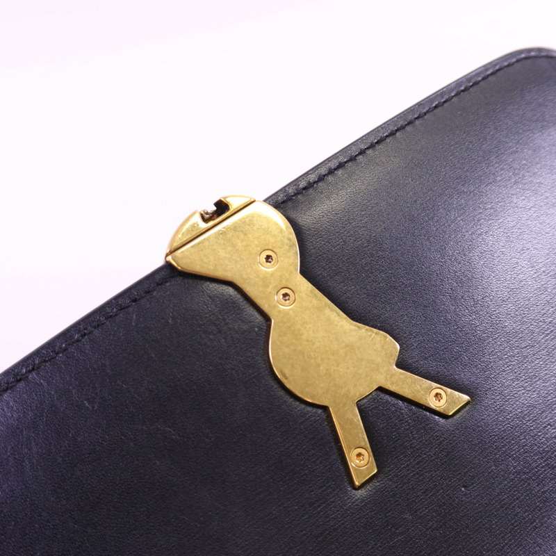 SAINT LAURENT 牛皮皮革Paris Solferino金扣肩背袋-11