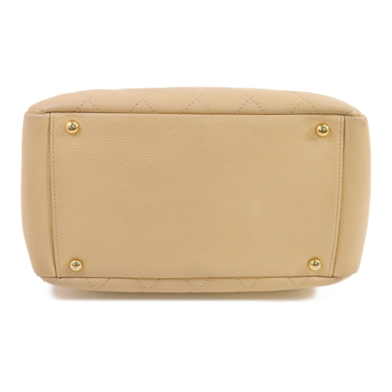 CHANEL 牛皮皮革Chain Shoulder金扣鏈帶肩背袋-3