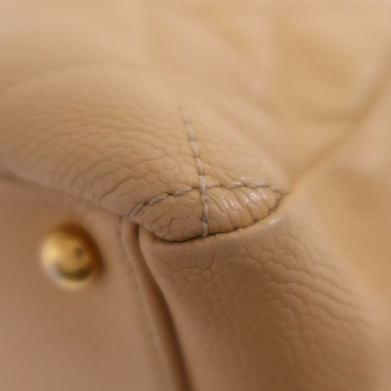 CHANEL 牛皮皮革Chain Shoulder金扣鏈帶肩背袋-9