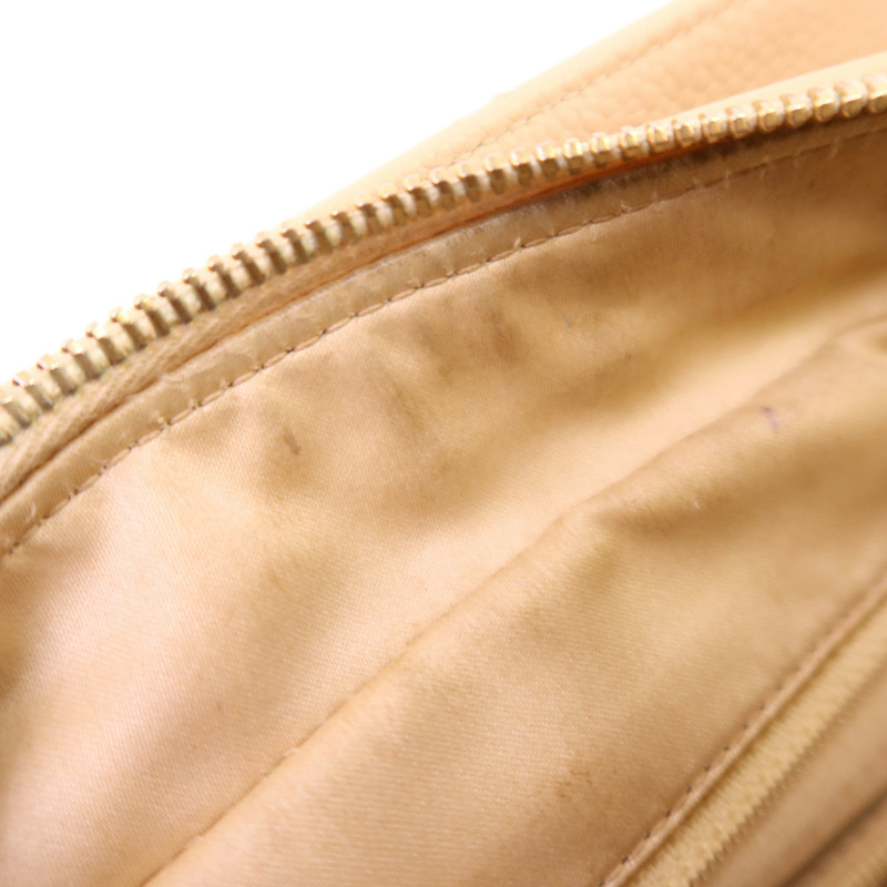 CHANEL 牛皮皮革Chain Shoulder金扣鏈帶肩背袋-18