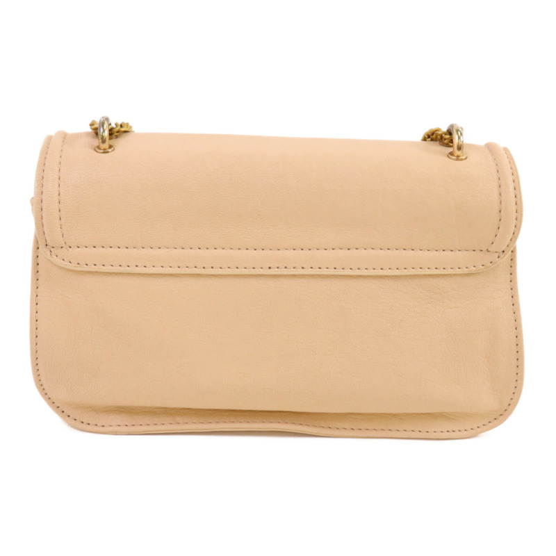 SEE BY CHLOE 牛皮皮革Chain Shoulder金扣鏈帶肩背袋-1