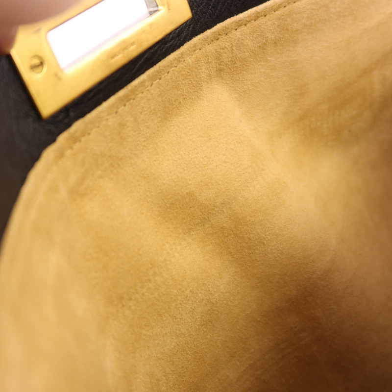 FENDI 牛皮皮革Peekaboo金扣手挽肩背兩用袋-15