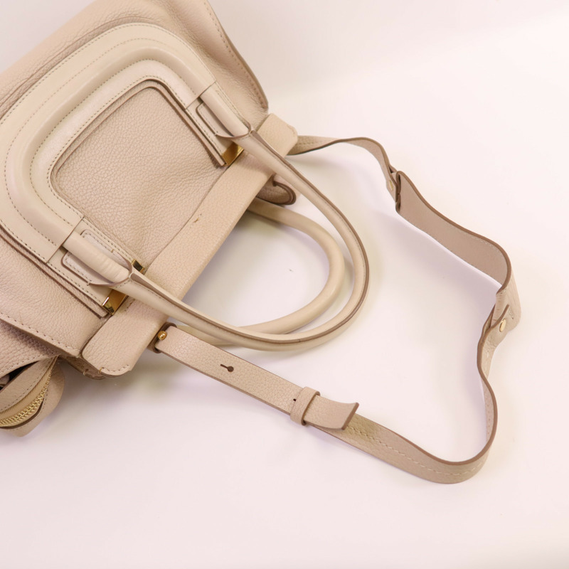 Chloe 牛皮皮革Everstone金扣手挽肩背兩用袋-4