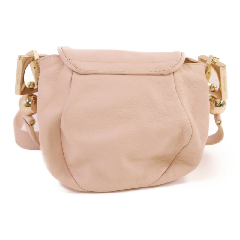 SEE BY CHLOE 牛皮皮革Shoulder Bag金扣肩背袋-1