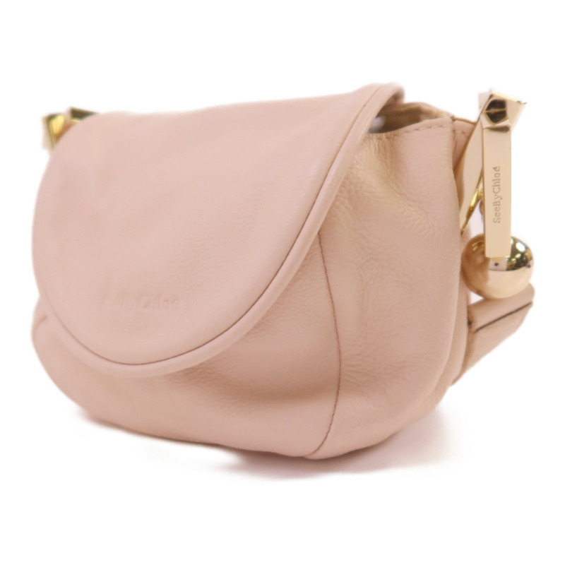 SEE BY CHLOE 牛皮皮革Shoulder Bag金扣肩背袋-2
