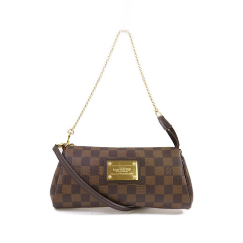 LOUIS VUITTON Damier Eva金扣手挽肩背兩用袋
