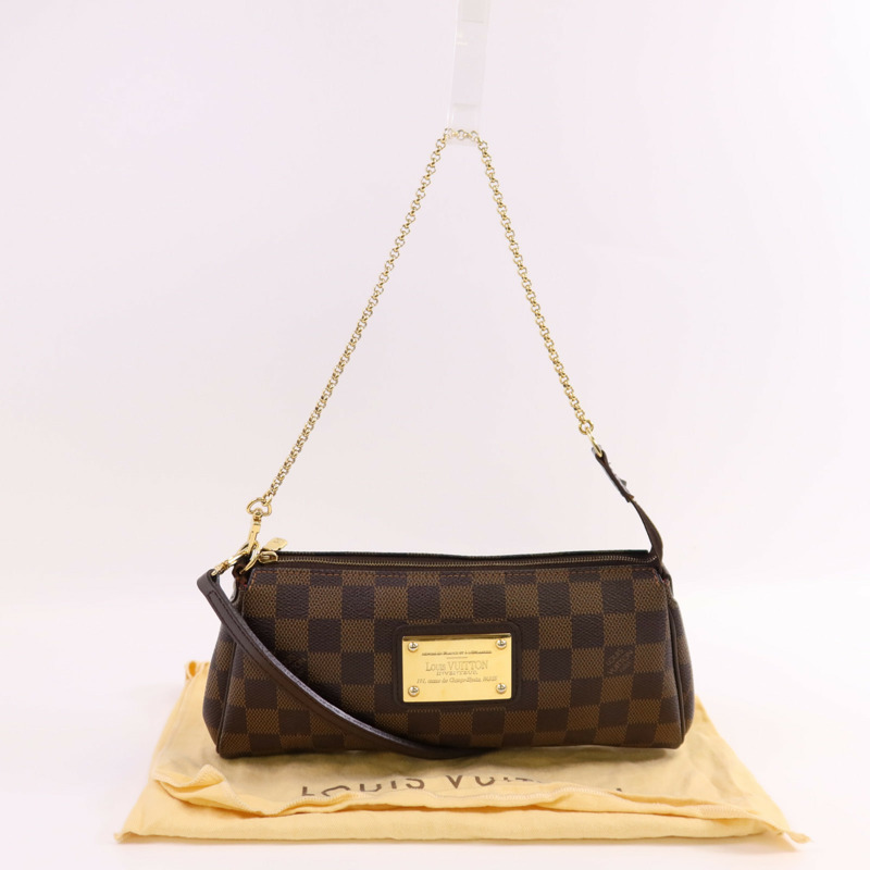 LOUIS VUITTON Damier Eva金扣手挽肩背兩用袋-13