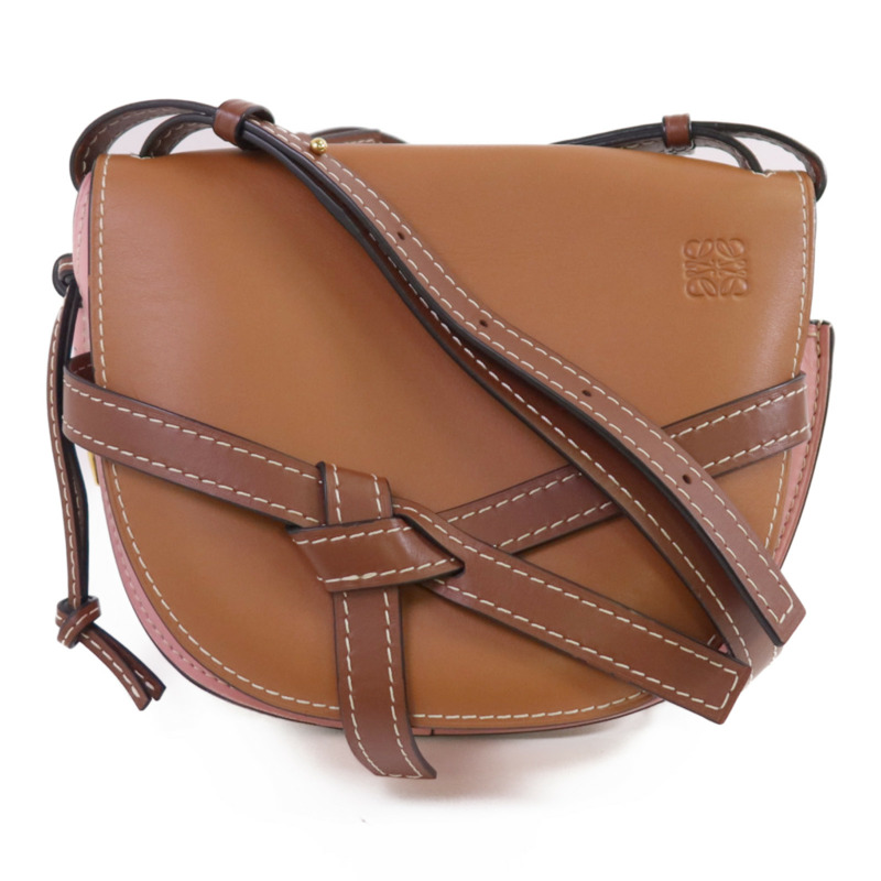 LOEWE 牛皮皮革Gate Small Bag金扣肩背袋-0