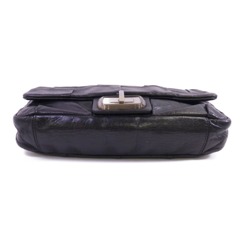 CHANEL 牛皮皮革Chain Shoulder銀扣鏈帶肩背袋-3