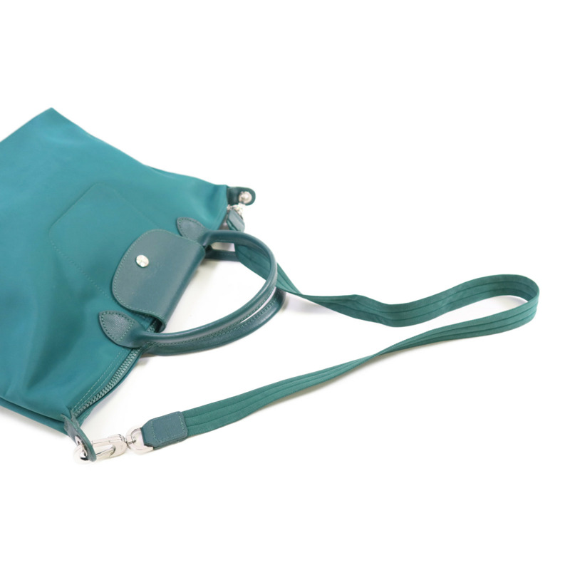 Longchamp 尼龍2Wya Shoulder Bag銀扣手挽肩背兩用袋-4