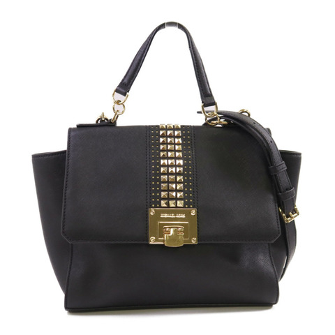 Michael Kors 牛皮皮革2Way Shoulder Bag金扣手挽肩背兩用袋