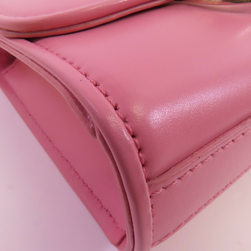 Valentino 牛皮皮革V Logo Type Crossbody金扣肩背袋-5