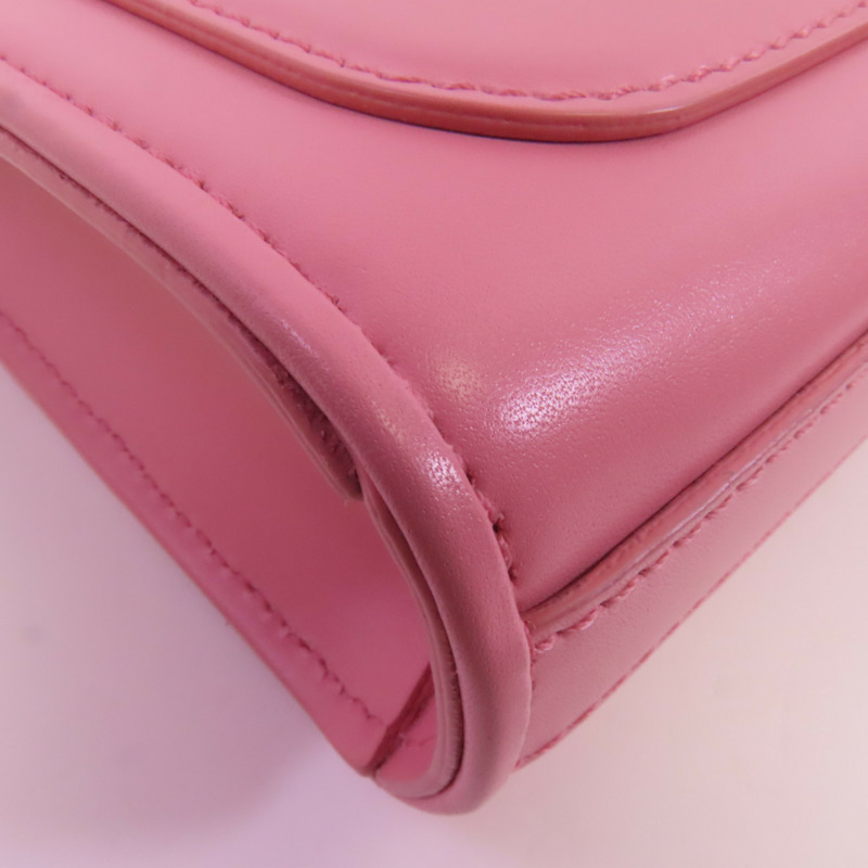 Valentino 牛皮皮革V Logo Type Crossbody金扣肩背袋-7