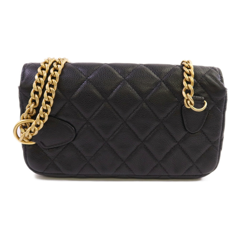 CHANEL 牛皮皮革Waist Bag金扣鏈帶腰包-1