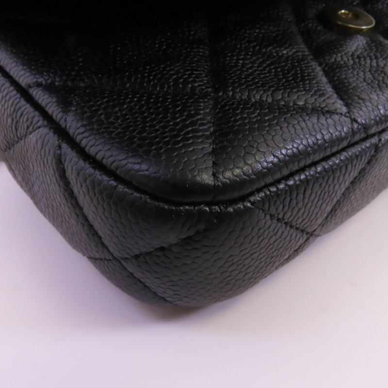 CHANEL 牛皮皮革Waist Bag金扣鏈帶腰包-5