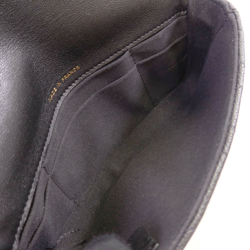 CHANEL 牛皮皮革Waist Bag金扣鏈帶腰包-15