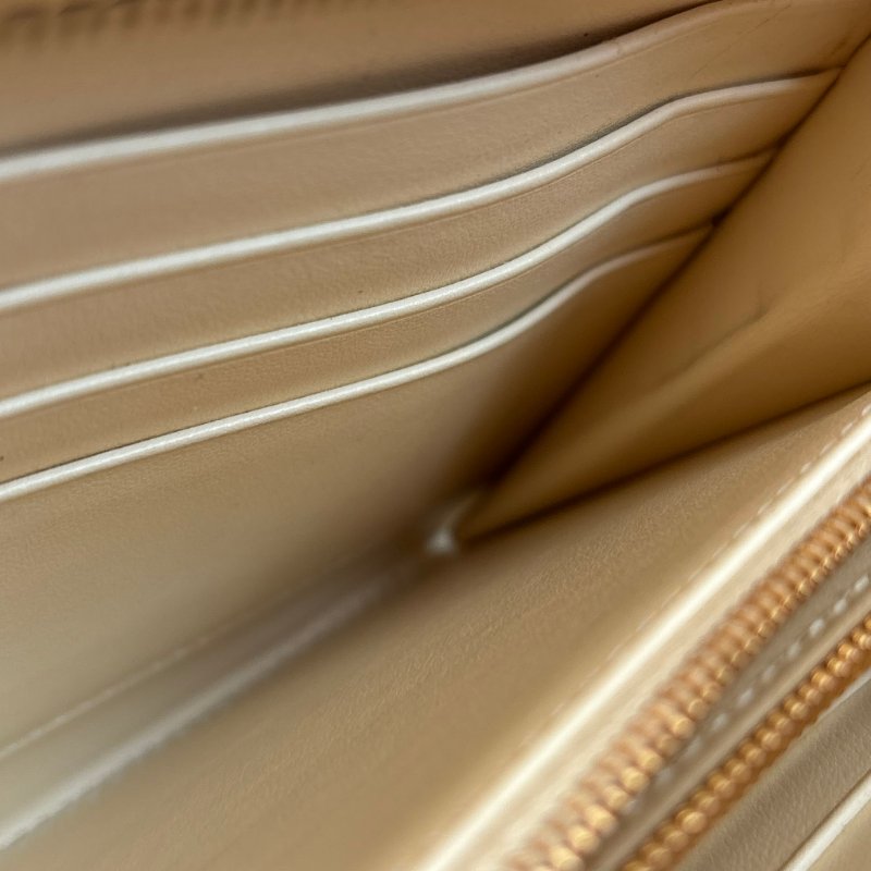 BOTTEGA VENETA BV*檸檬澄色大格編織拉鍊長夾-32