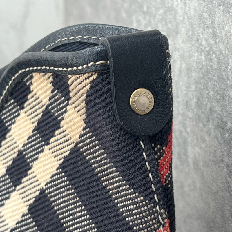 💗香緹國際精品💗 745 Burberry 藍格紋托特包-2