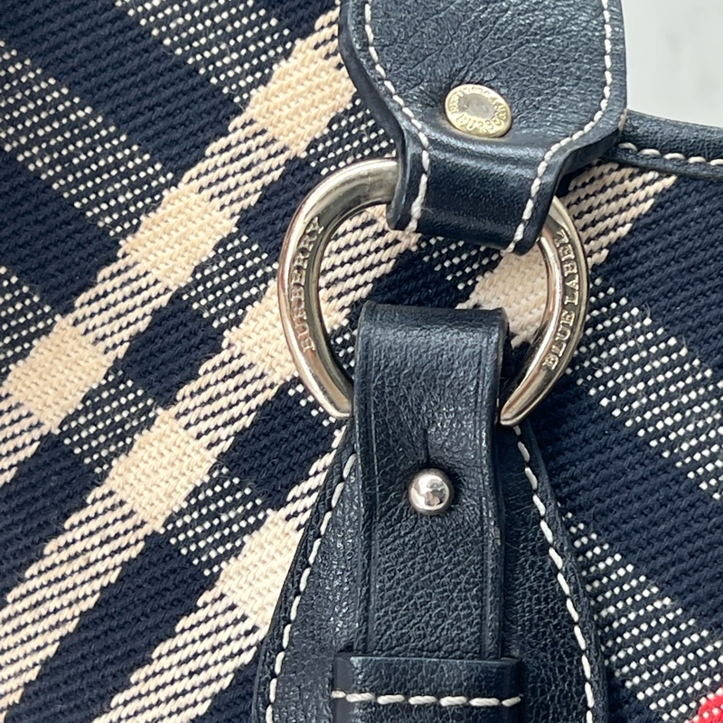 💗香緹國際精品💗 745 Burberry 藍格紋托特包-8