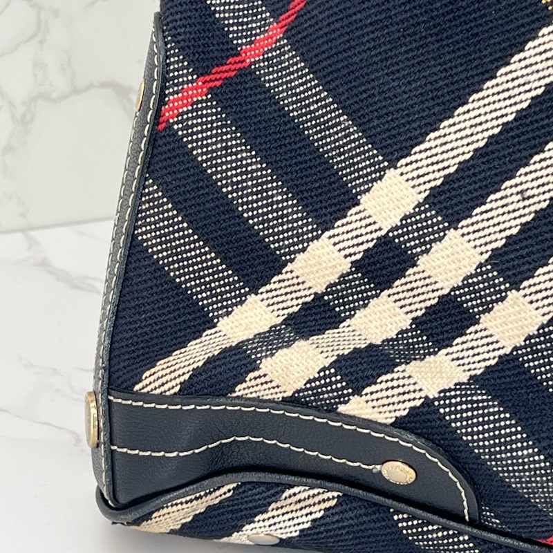 💗香緹國際精品💗 745 Burberry 藍格紋托特包-11